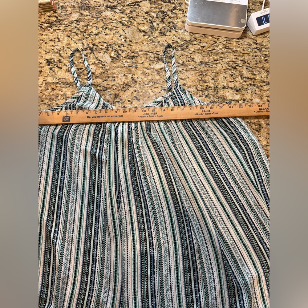 Torrid Womens blue Stripes Georgette Swing Sleeveless lightweight Cami plus sz 2 - Picture 5 of 6